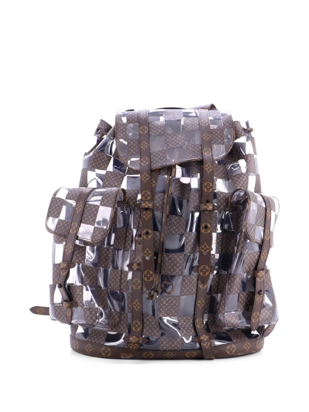 Louis Vuitton Pre-Owned Christopher Limited Edition Monogram Chess Canvas and PVC GM backpack - Marrone