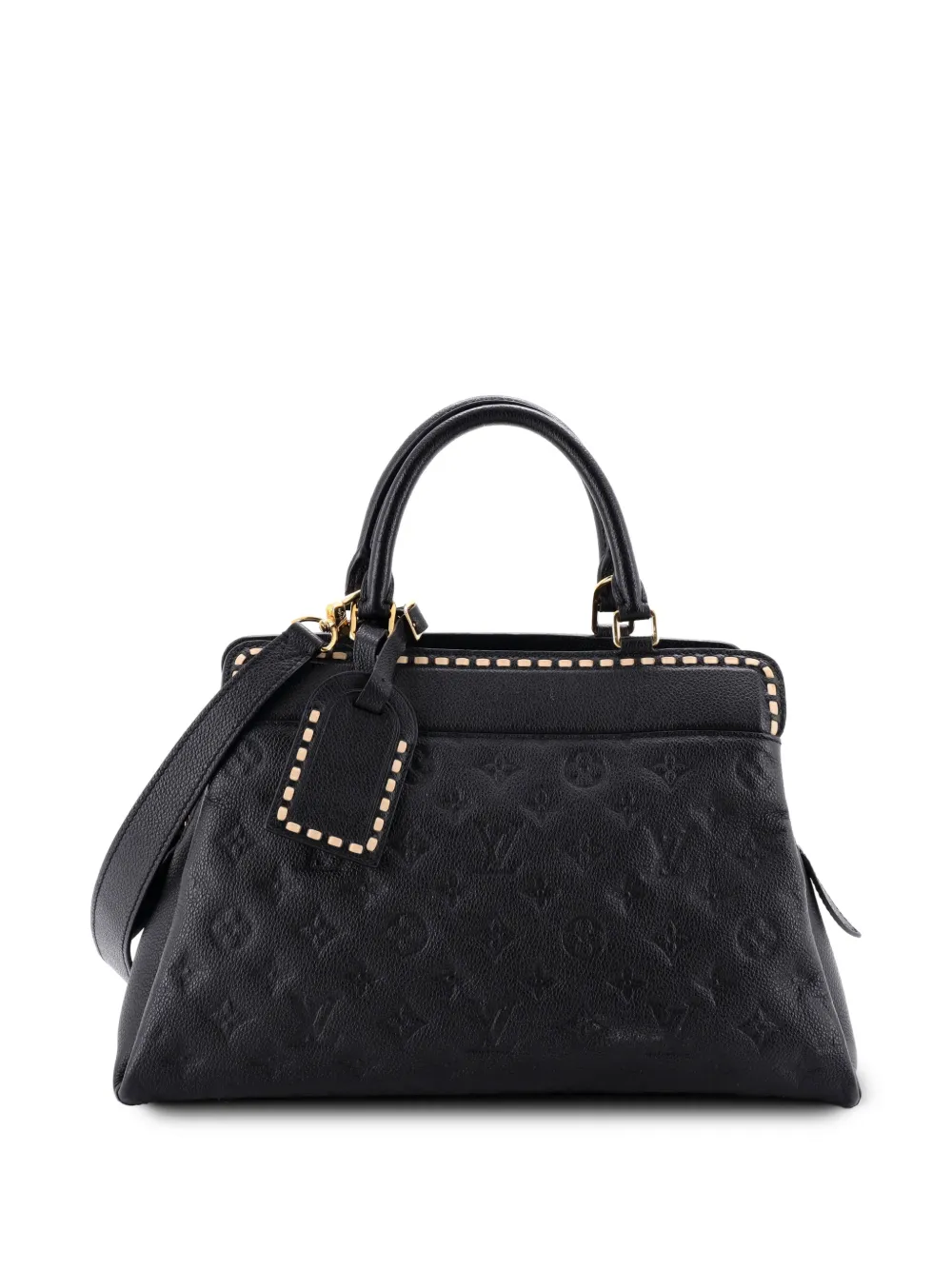 Louis Vuitton Pre-Owned Vosges Handbag Whipstitch Monogram Empreinte Leather MM satchel - Nero