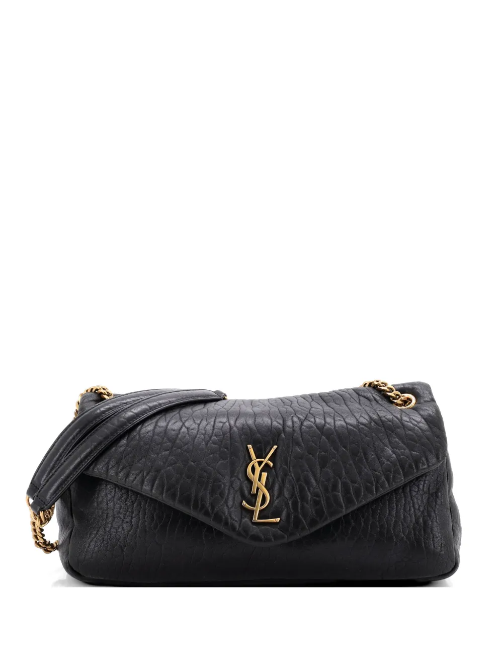 Saint Laurent Pre-Owned Mittelgroße Calypso Flap Bag Umhängetasche - Schwarz