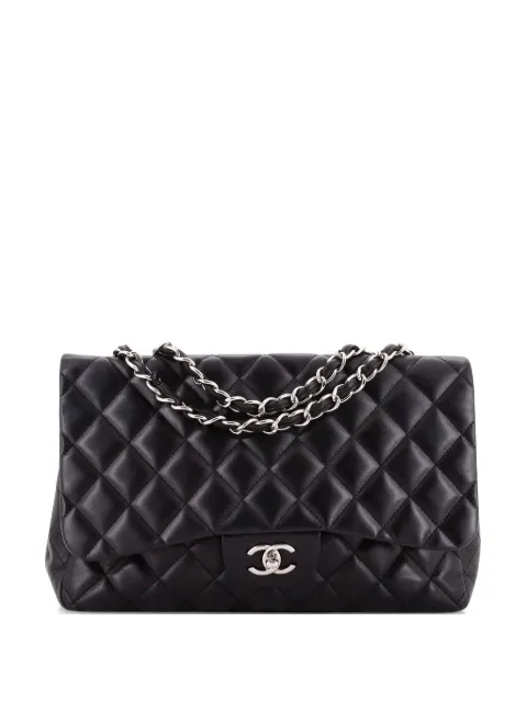 CHANEL Pre-Owned Gesteppte Classic Single Flap Bag Jumbo Schultertasche aus Lammleder