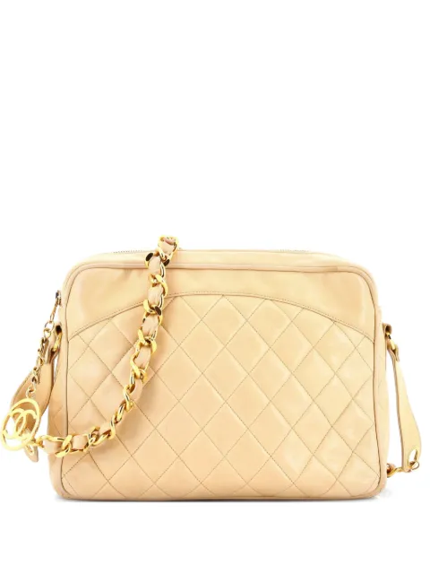 CHANEL Pre-Owned sacoche portée épaule matelassée en cuir d'agneau à chaîne