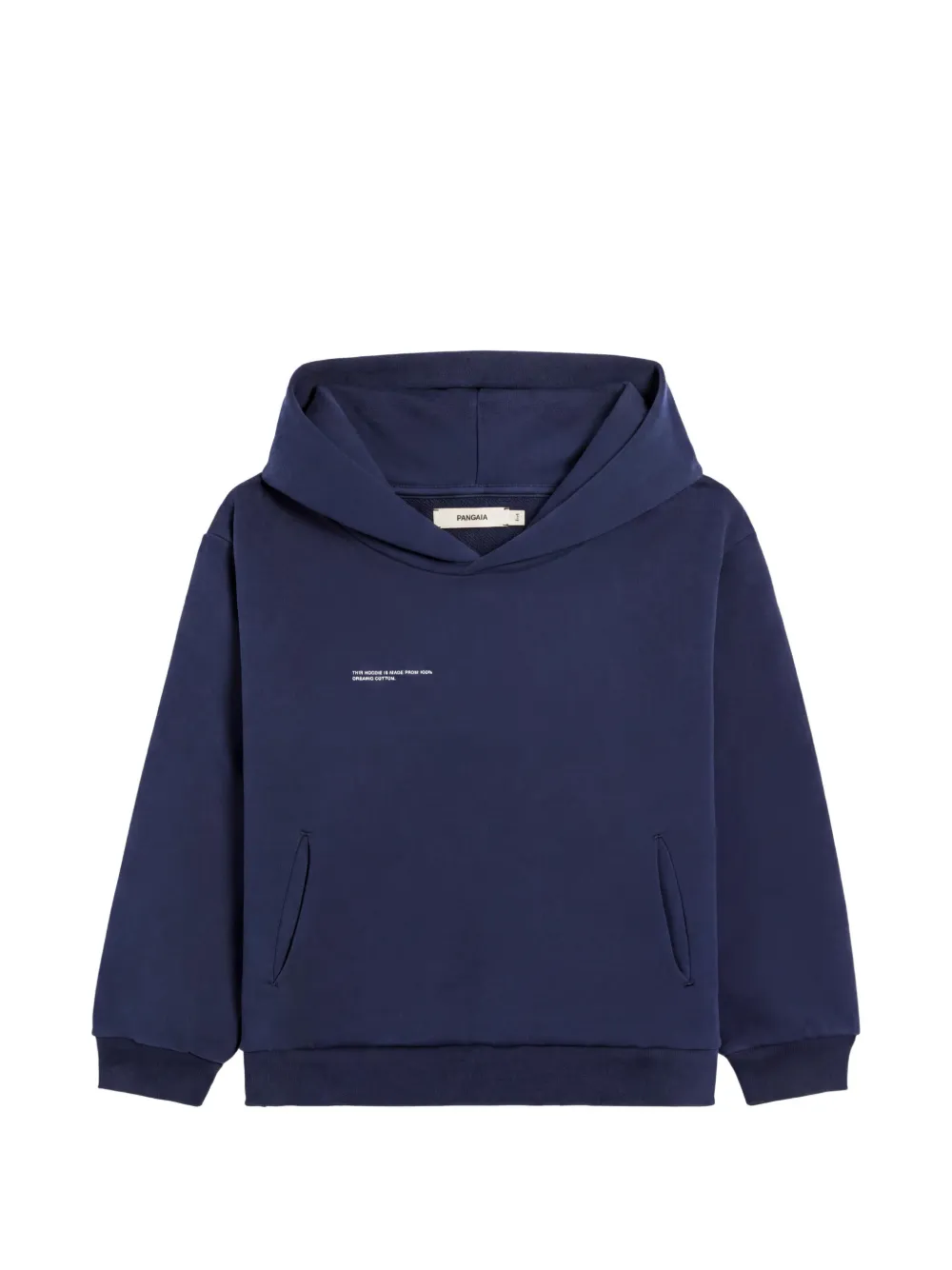 Pangaia Kids logo-print hoodie - Blu