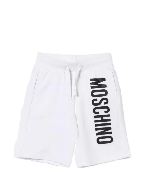 Moschino Kids shorts con cordones en la pretina y logo estampado