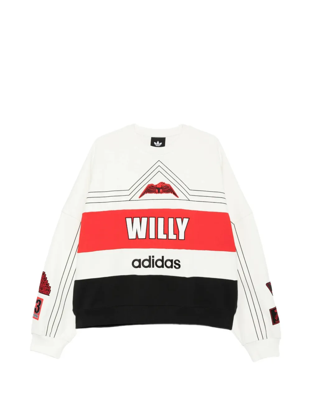 adidas x Willy Chavarria NY graphic-print sweatshirt - Weiß