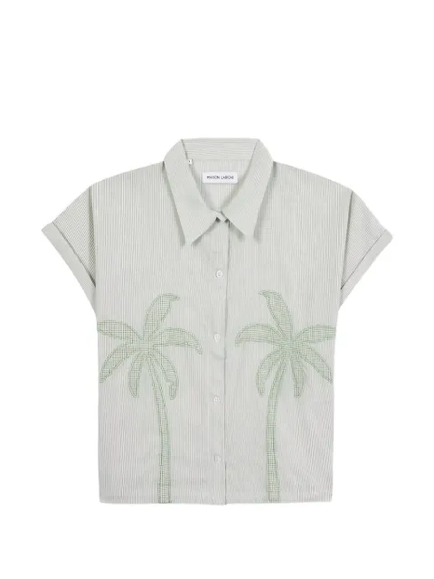 Maison Labiche Surville palm-patch shirt