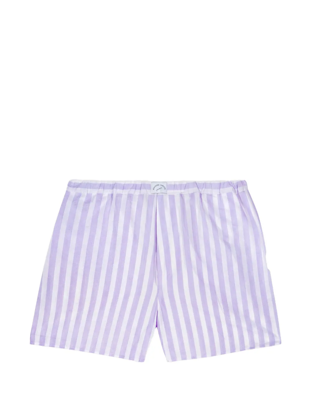 Maison Labiche Vernemouze striped elasticated-waist shorts - Viola