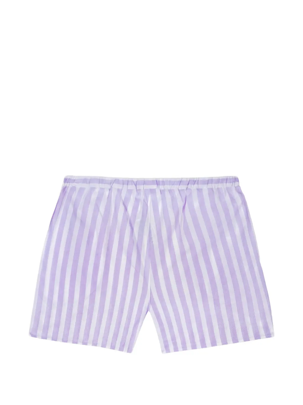 Maison Labiche Vernemouze gestreepte shorts met elastische taille Paars