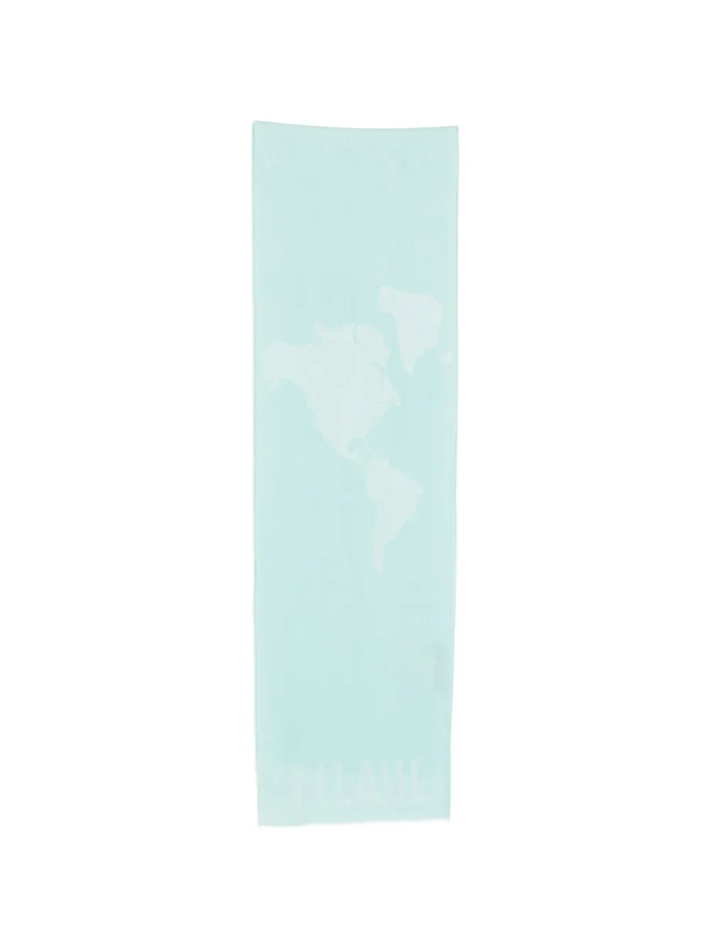 ALVIERO MARTINI 1° CLASSE Sciarpa Geo Map con frange - Blu
