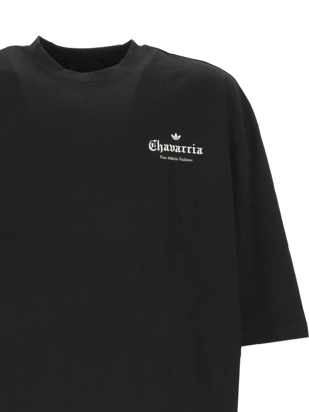 adidas x Willy Chavarria T-shirt met rozenprint en logoprint Zwart