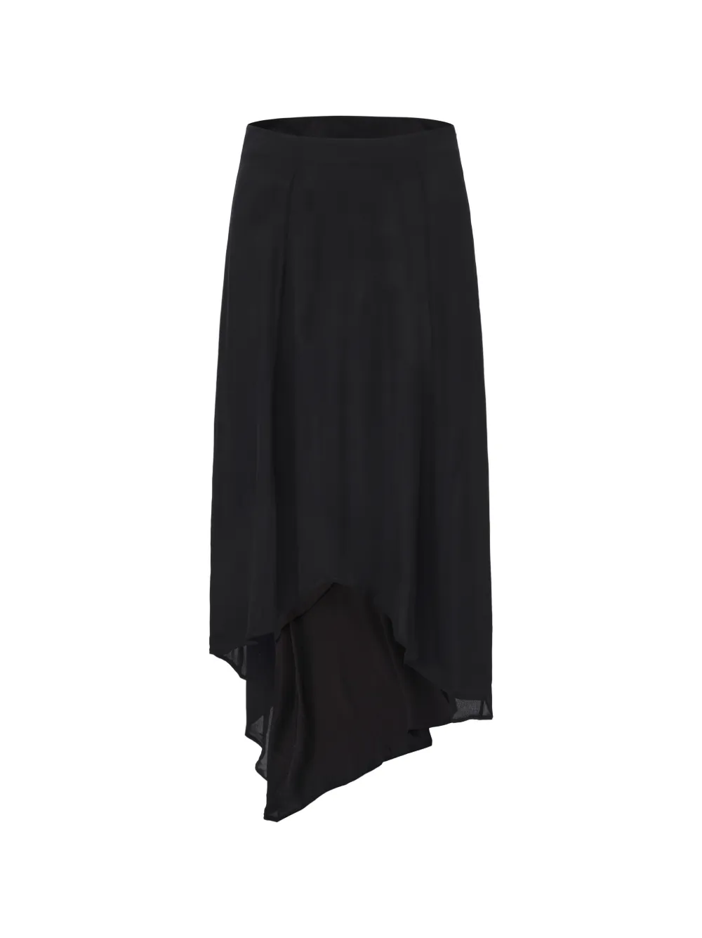 ili node Dante asymmetric midi dress - Nero