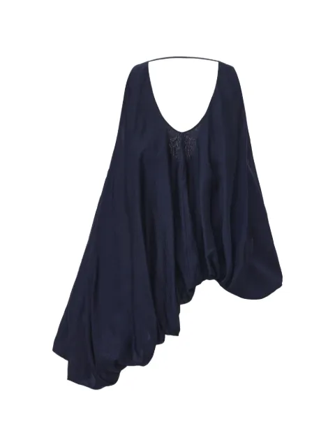 ili node Fleur pinstriped asymmetric top