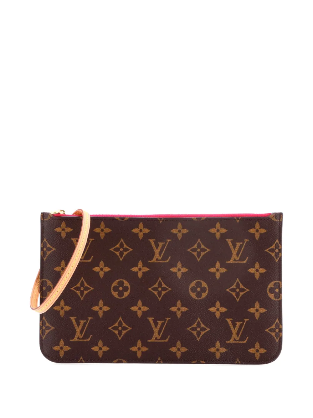 Louis Vuitton Pre-Owned Pouch Neverfull Pochette grande in tela con monogramma - Marrone