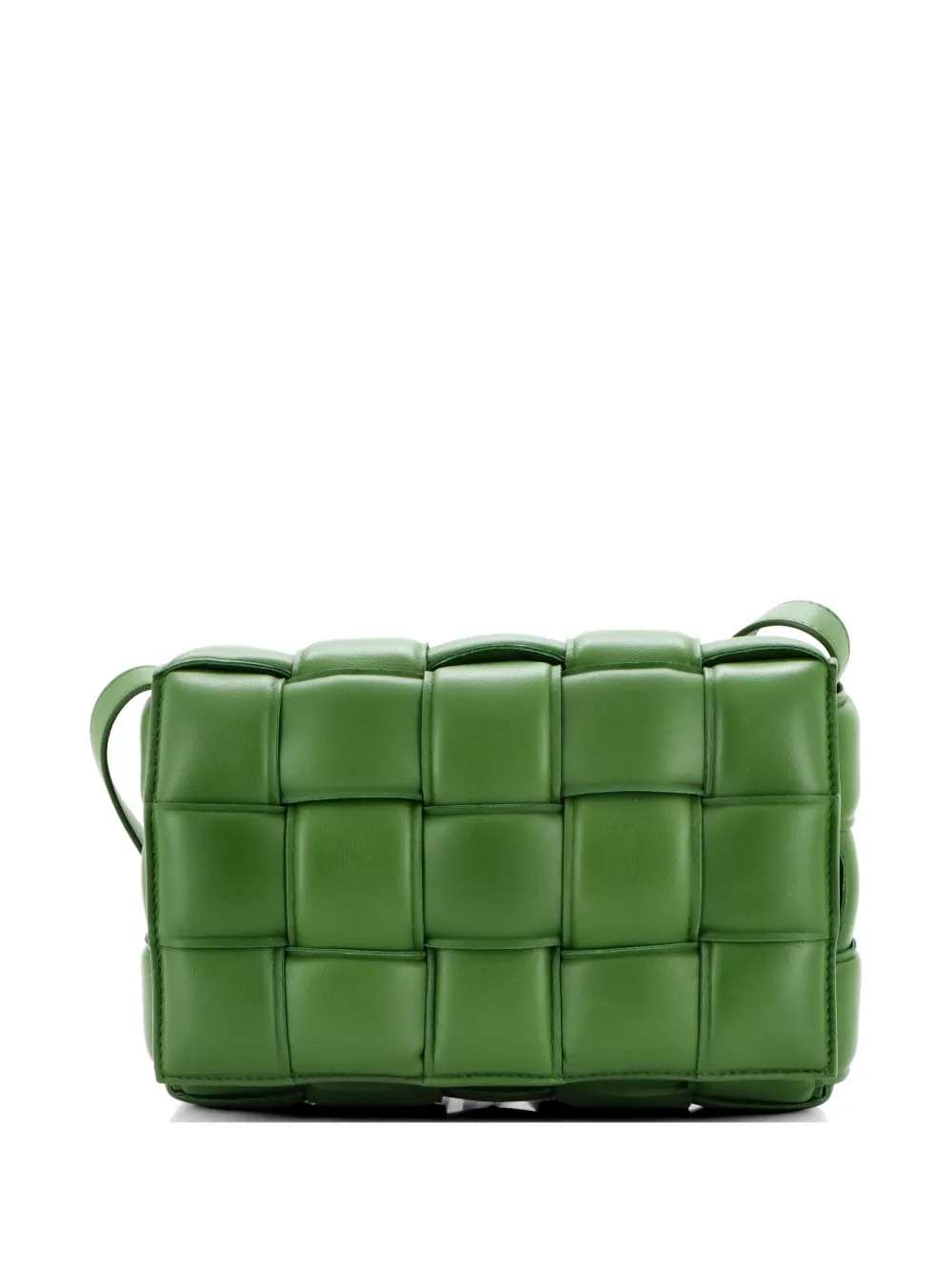 Bottega Veneta Pre-Owned Cassette Padded Maxi Intrecciato Leather crossbody bag - Verde