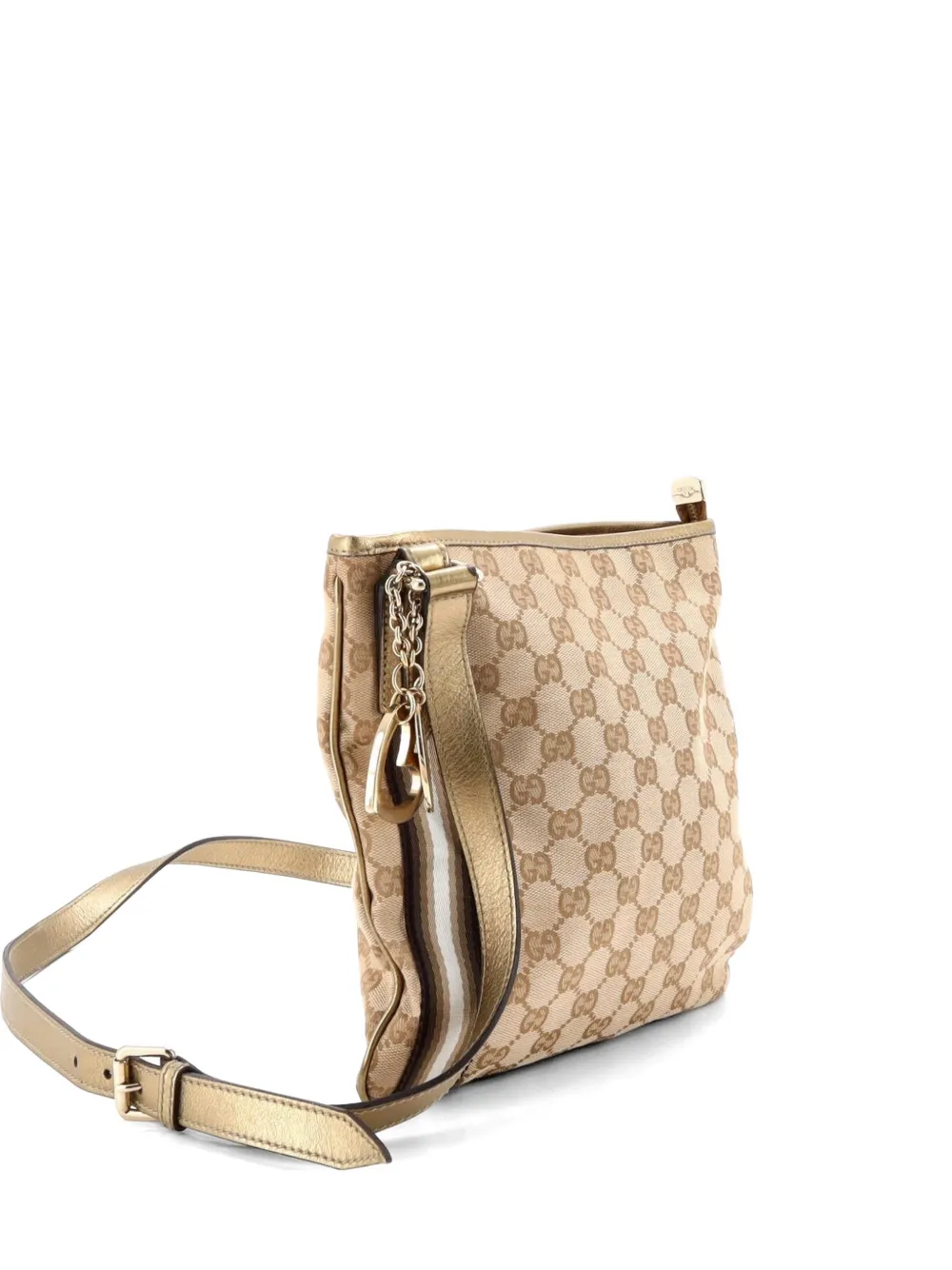 Gucci Pre-Owned Jolicoeur Messenger Bag GG Canvas crossbody bag - Marrone