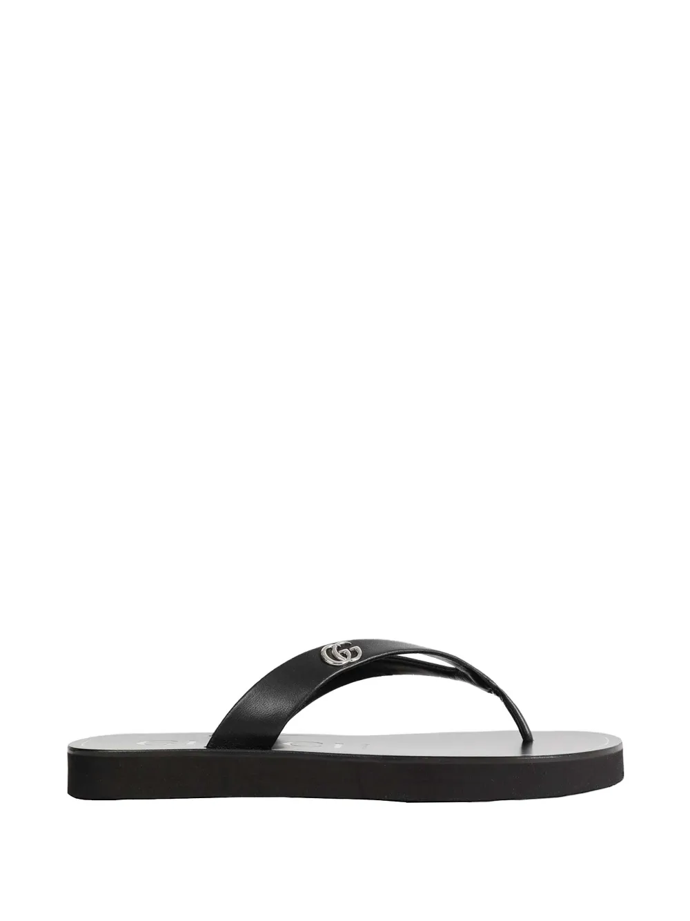 Gucci Double G thong sandals - Black