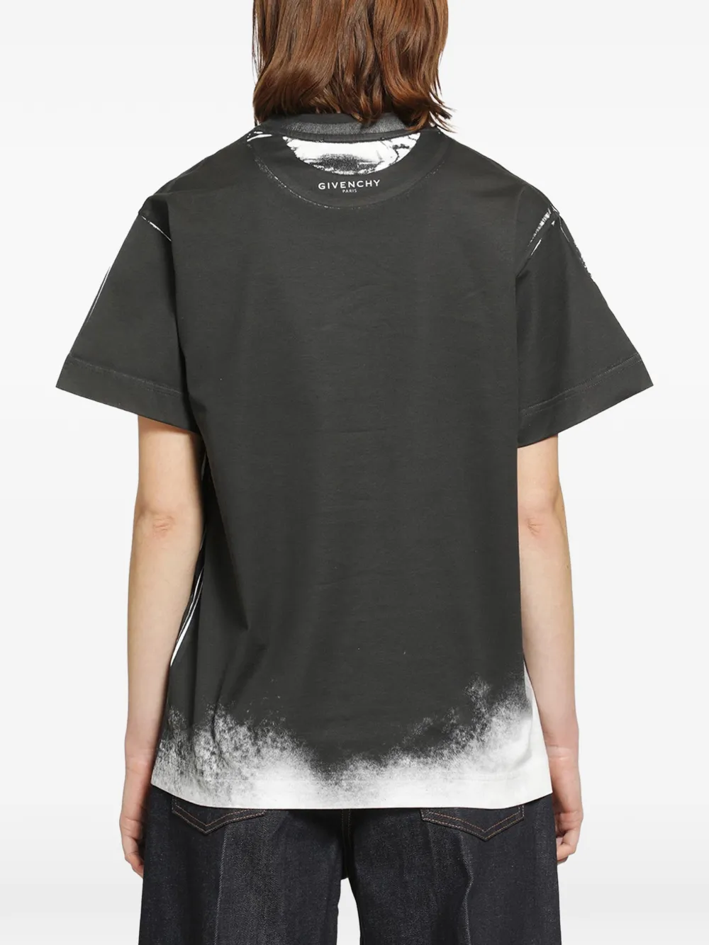 Givenchy Boxy T-shirt met portret-print Zwart