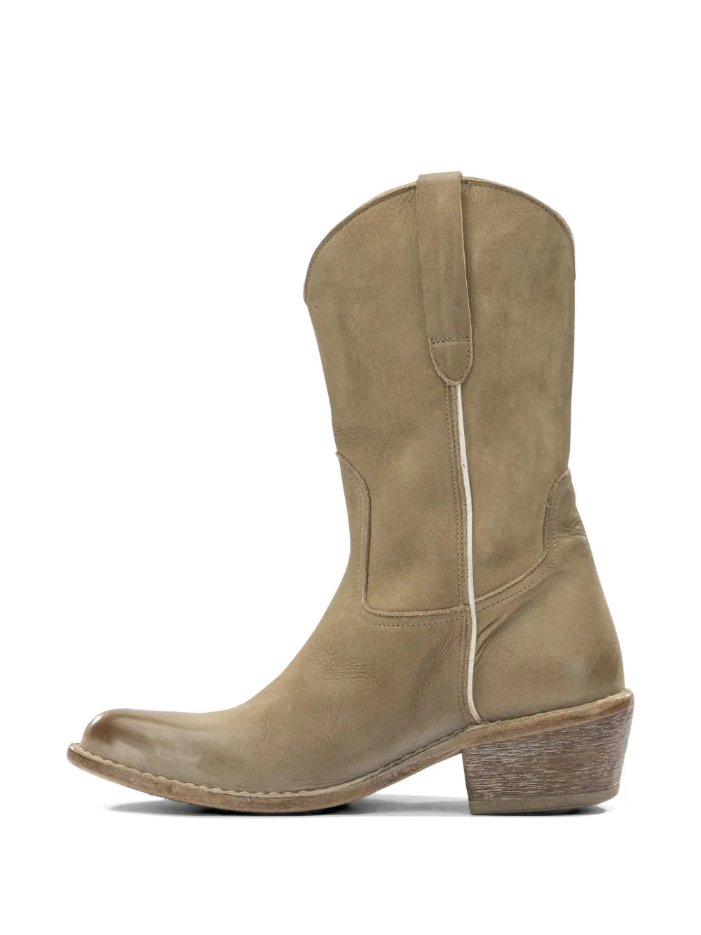 Moma Dallas western-style cowboy boots Beige