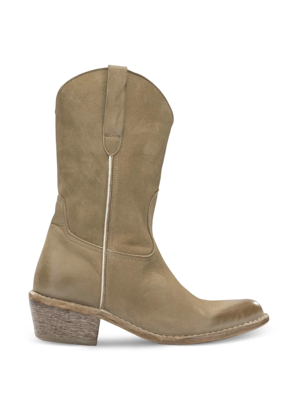 Moma Dallas western-style cowboy boots Beige