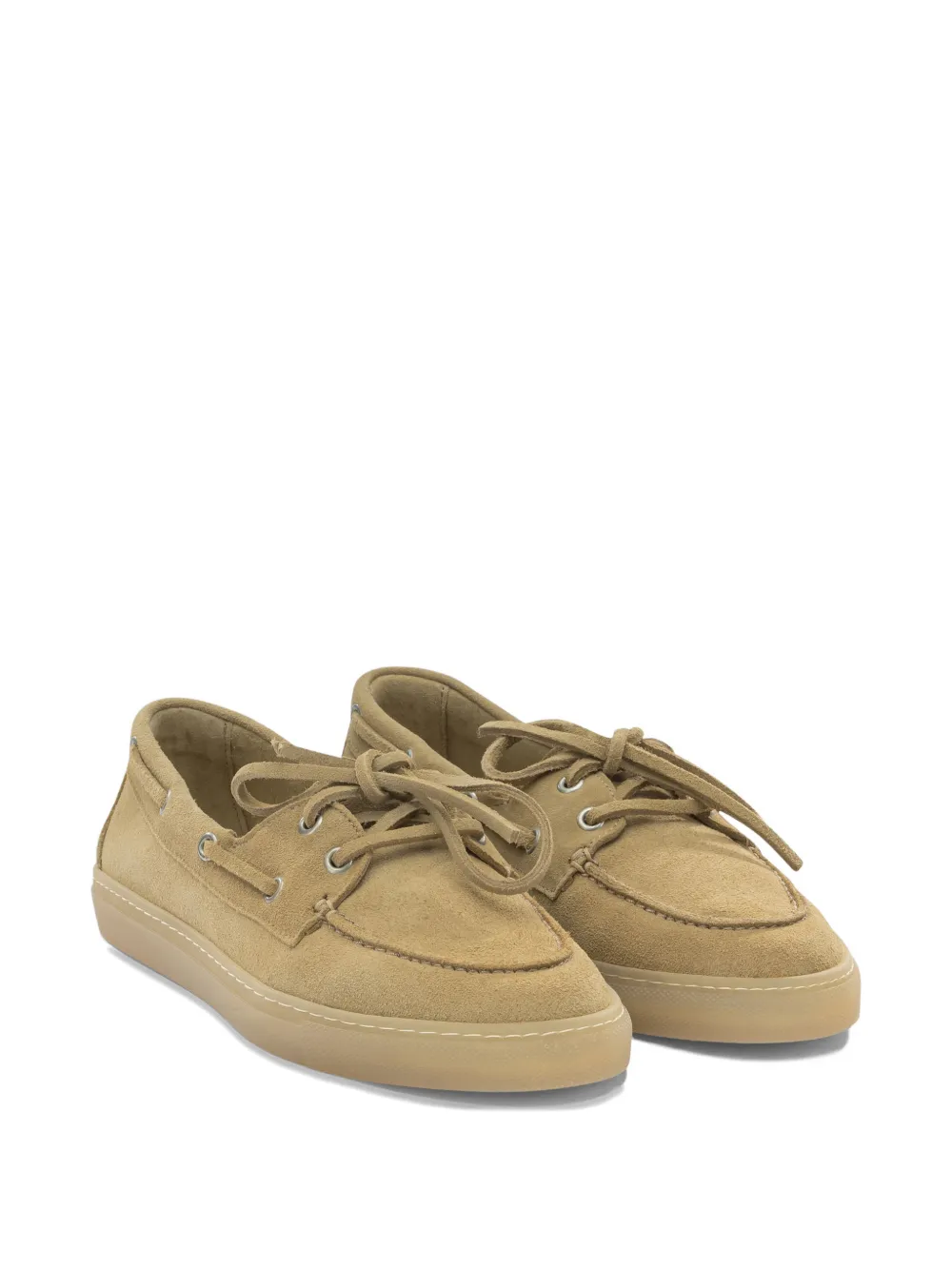 Copenhagen lace-up suede loafers Beige
