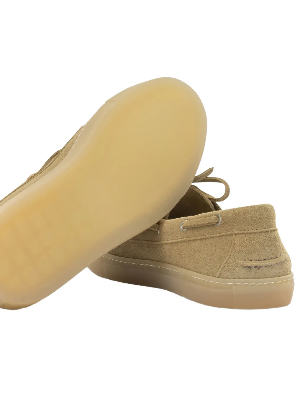 Copenhagen lace-up suede loafers Beige