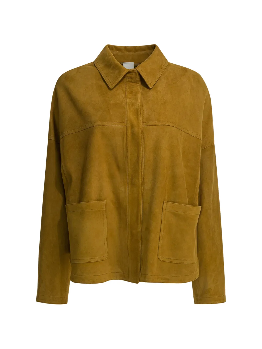 FURLING BY GIANI suede patch-pocket jacket - Marrone