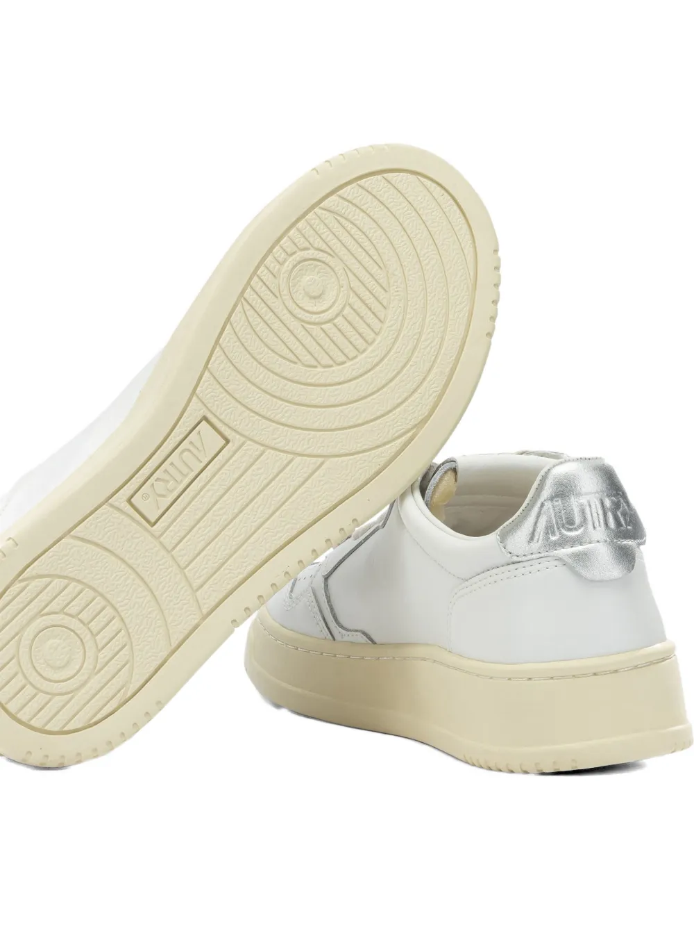 Autry Medalist metallic-effect sneakers Wit