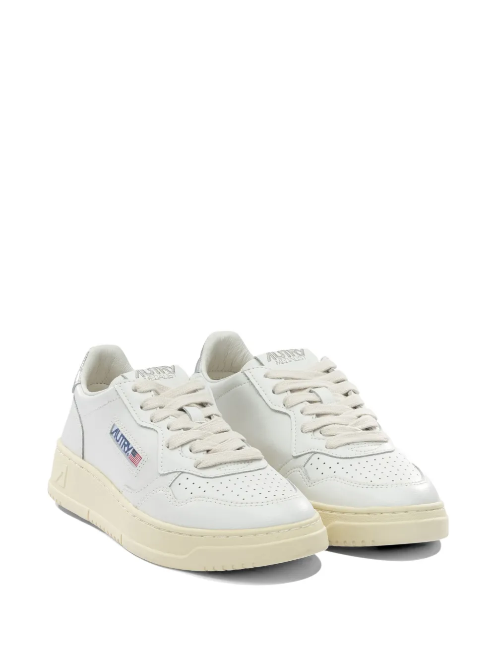 Autry Medalist metallic-effect sneakers Wit