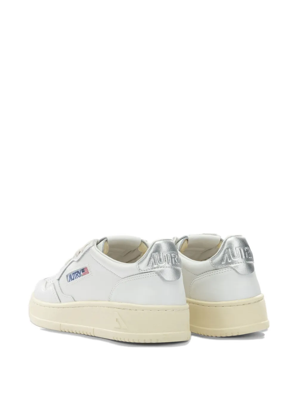 Autry Medalist metallic-effect sneakers Wit