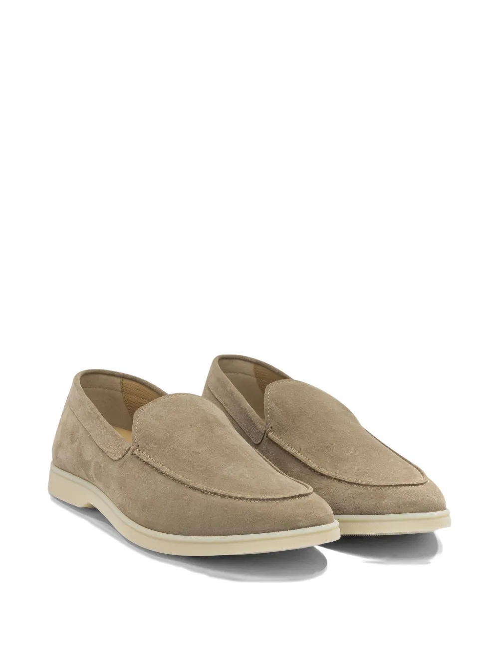 Henderson Baracco Panarea suede loafers Beige