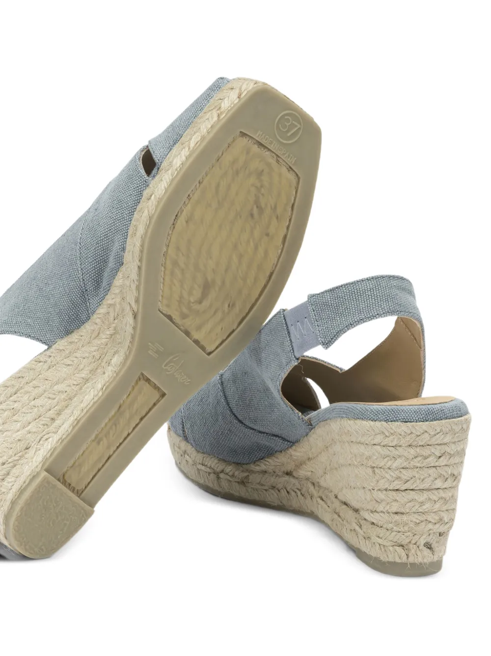 Castañer Diana espadrilles met sleehak Blauw