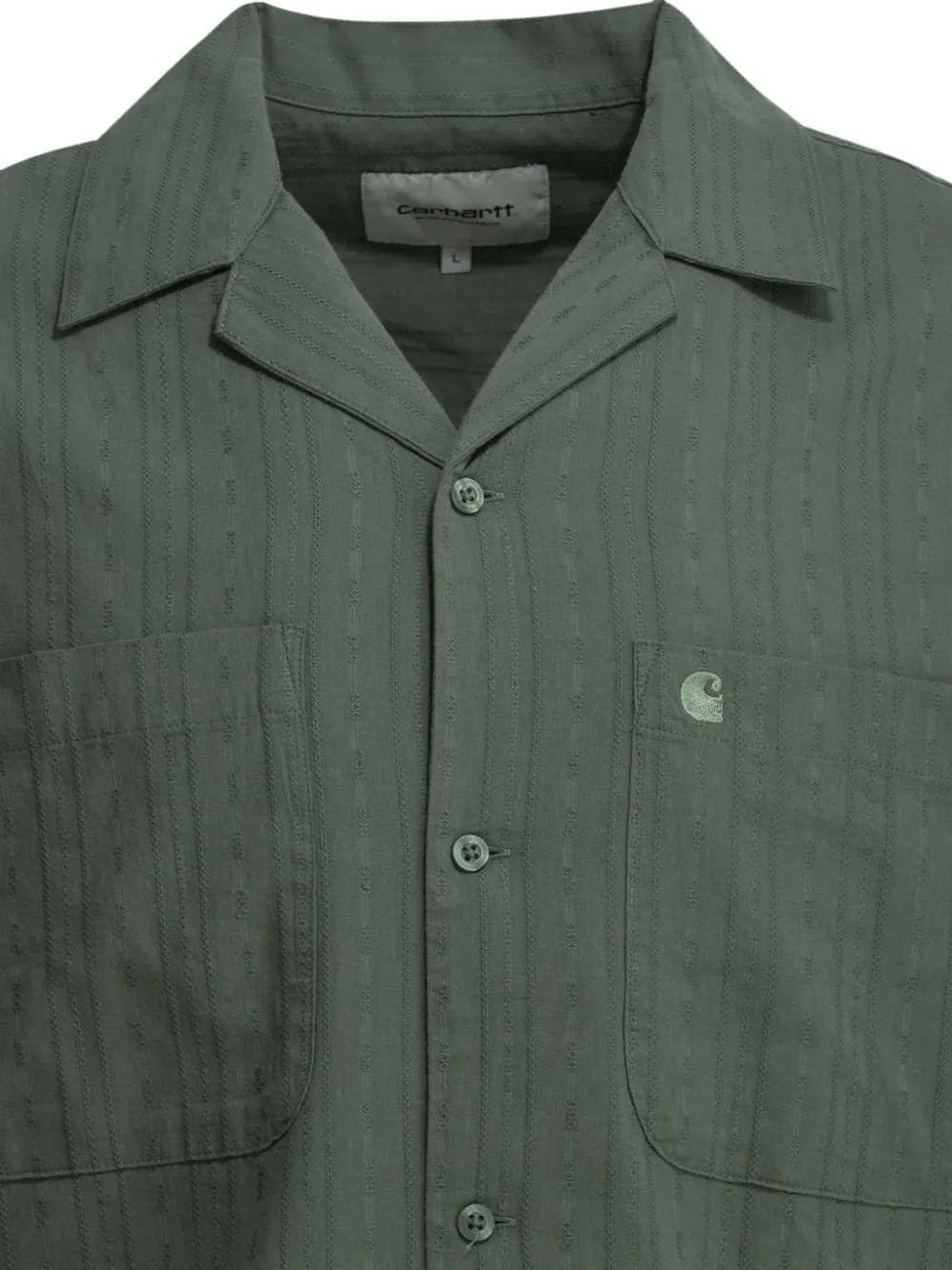 Carhartt WIP Overhemd met geborduurd logo Groen