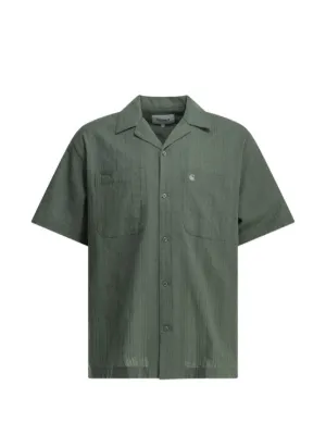 NN07 Hank revere-collar short-sleeve Shirt | Brown | FARFETCH