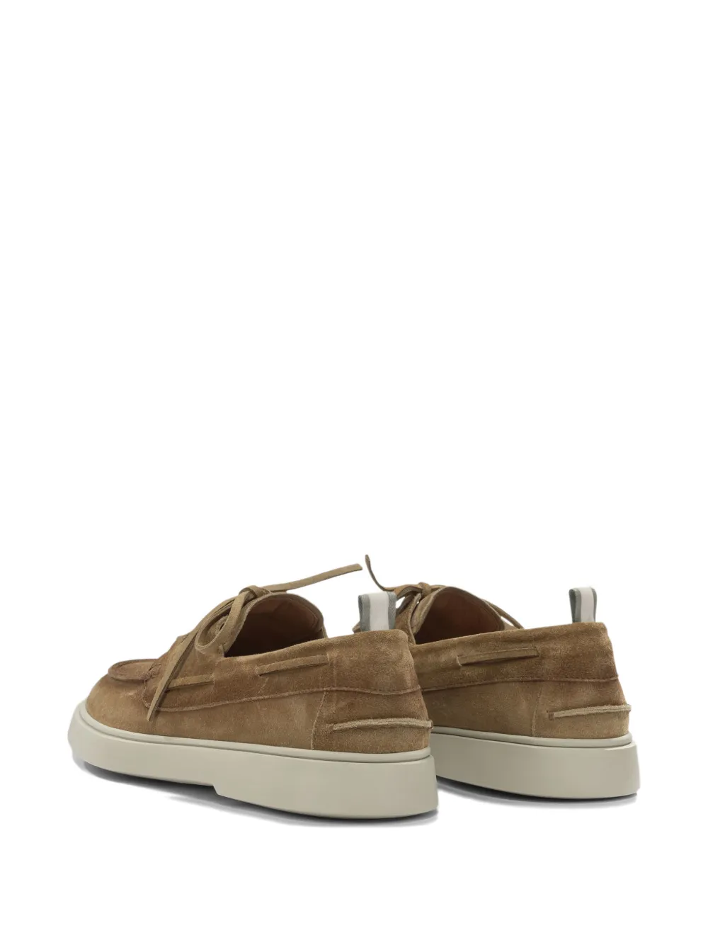 Officine Creative Bones 013 boat shoes Beige