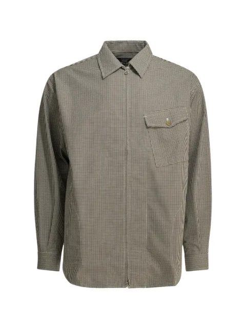 Comme des Garçons Homme gingham-pattern zip-up overshirt