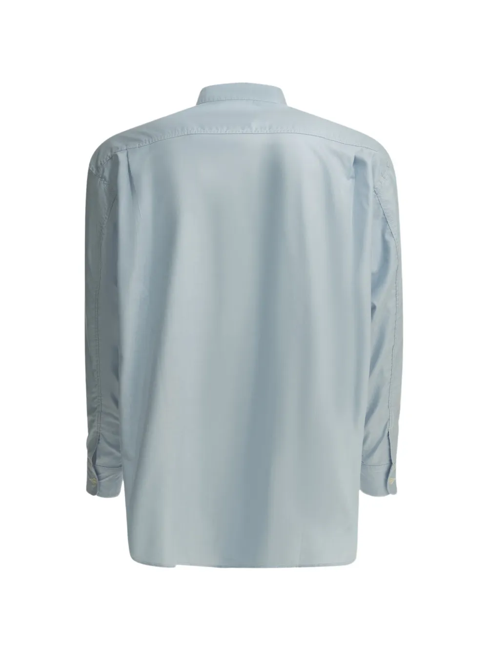 Comme des Garçons Homme Overhemd met opgestikte zak en bandkraag Blauw