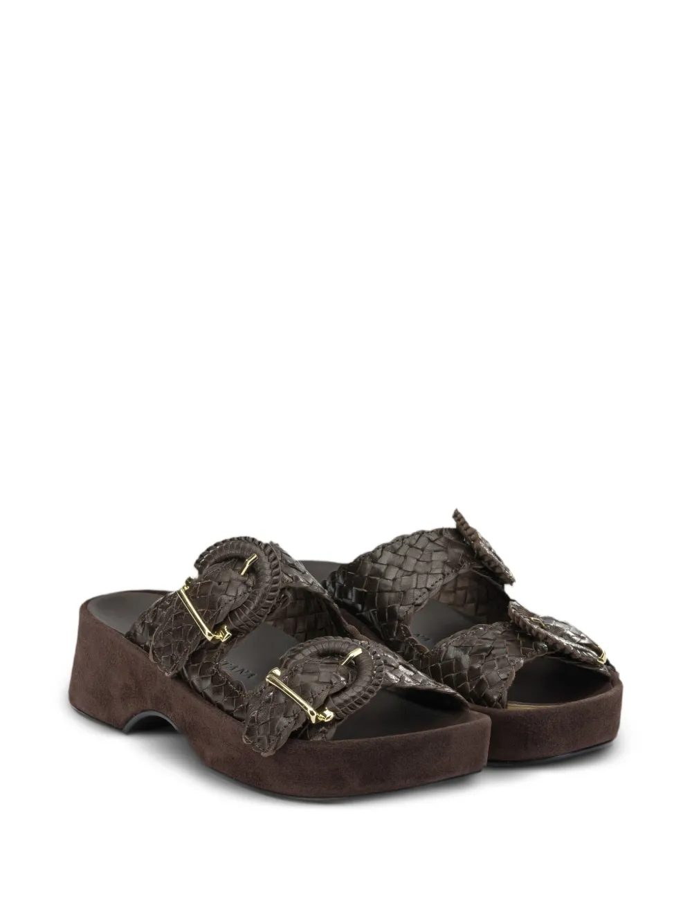 Toni Pons leather buckle-fastening sandals Bruin