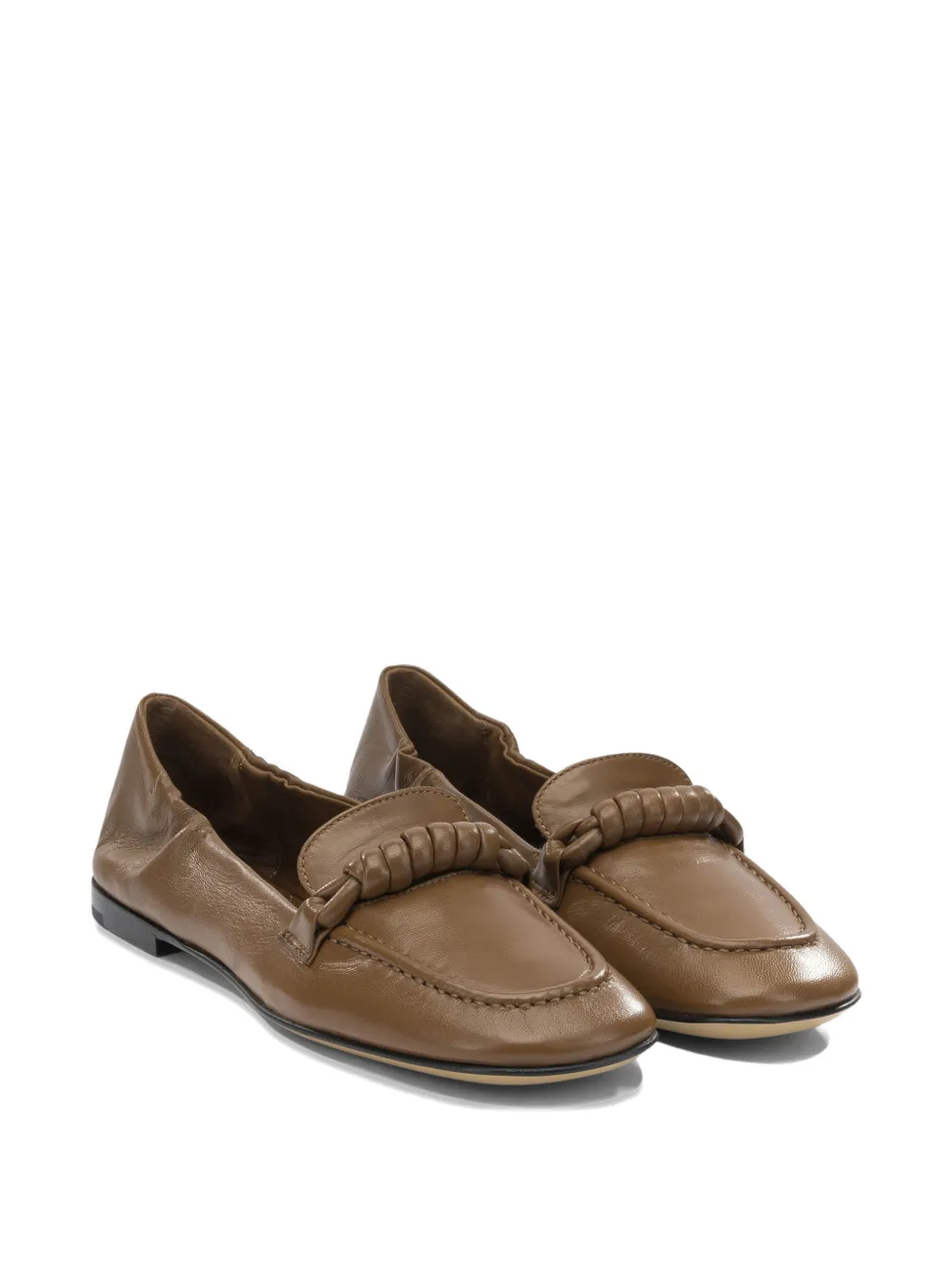 Pomme D´Or round-toe leather loafers Bruin