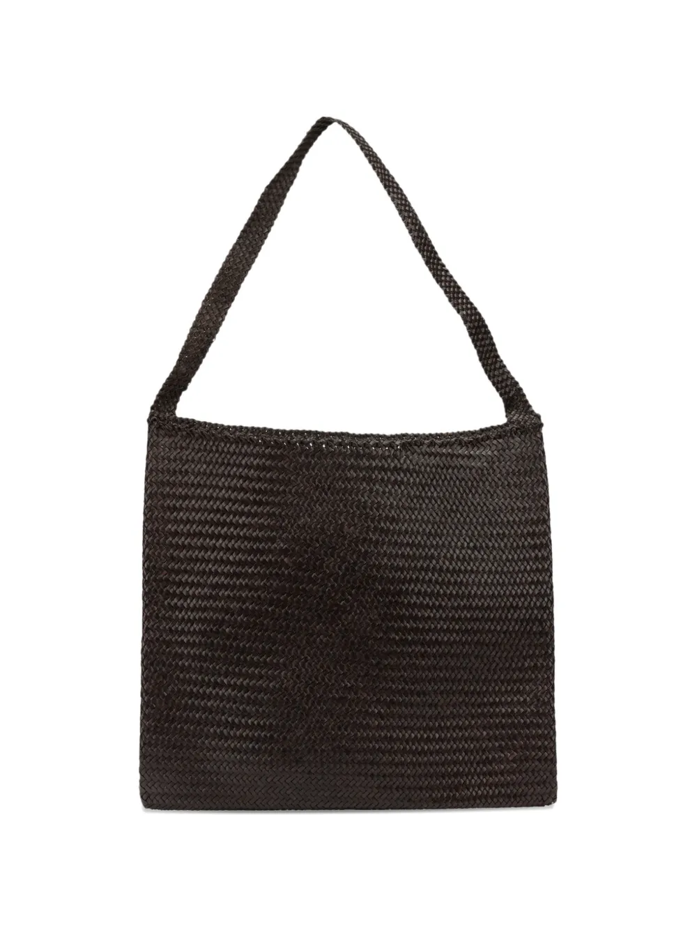 DRAGON DIFFUSION Ars leather tote bag - Marrone