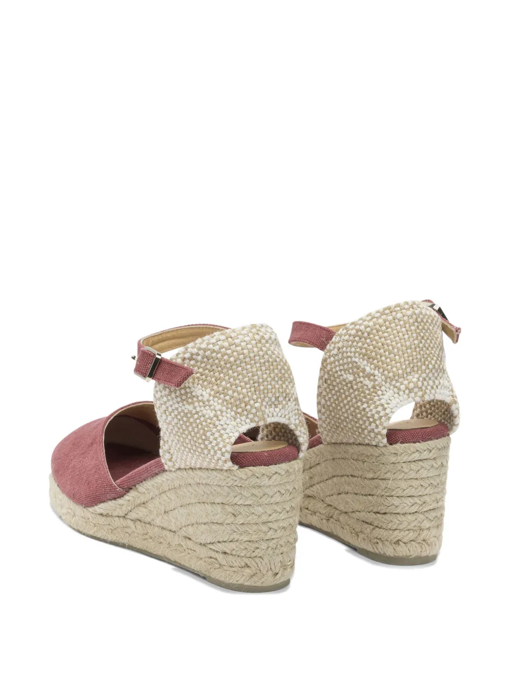 Castañer Carol espadrilles met sleehak Roze