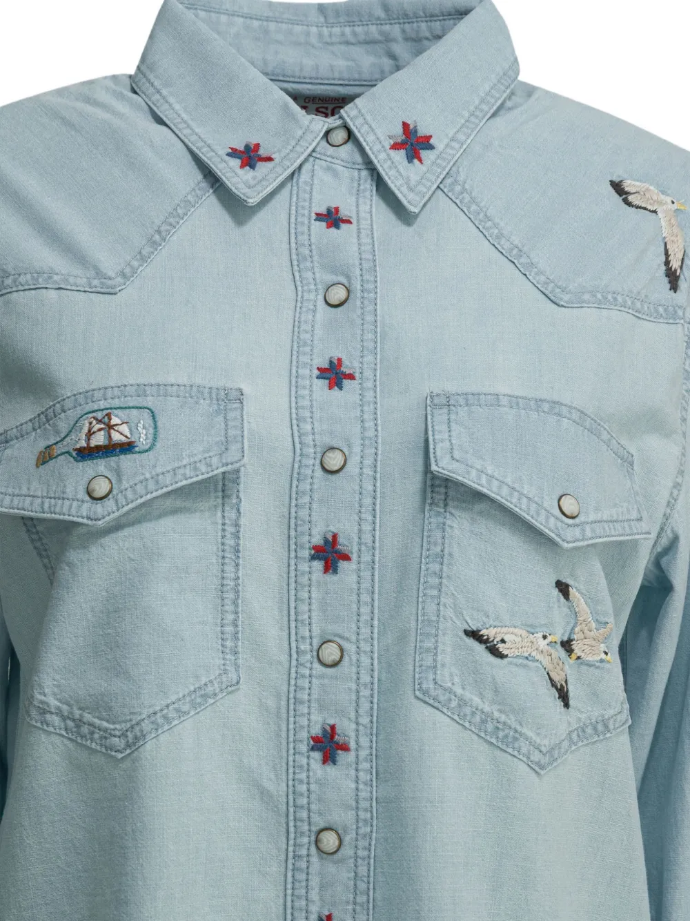  Filson Camicia Con Ricamo - Blu 