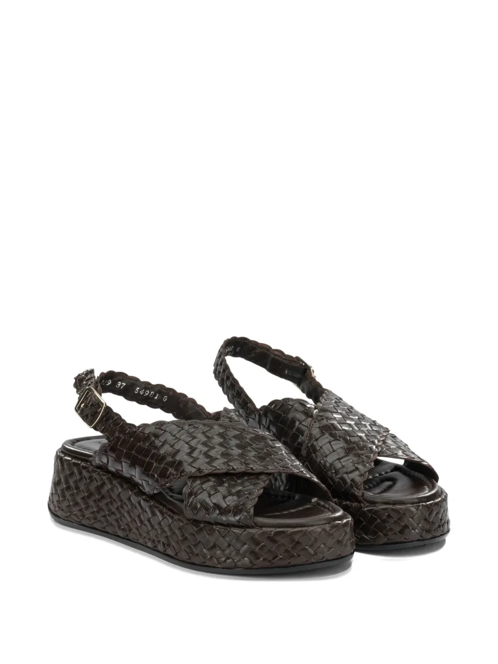 Toni Pons woven crossover-strap sandals Bruin