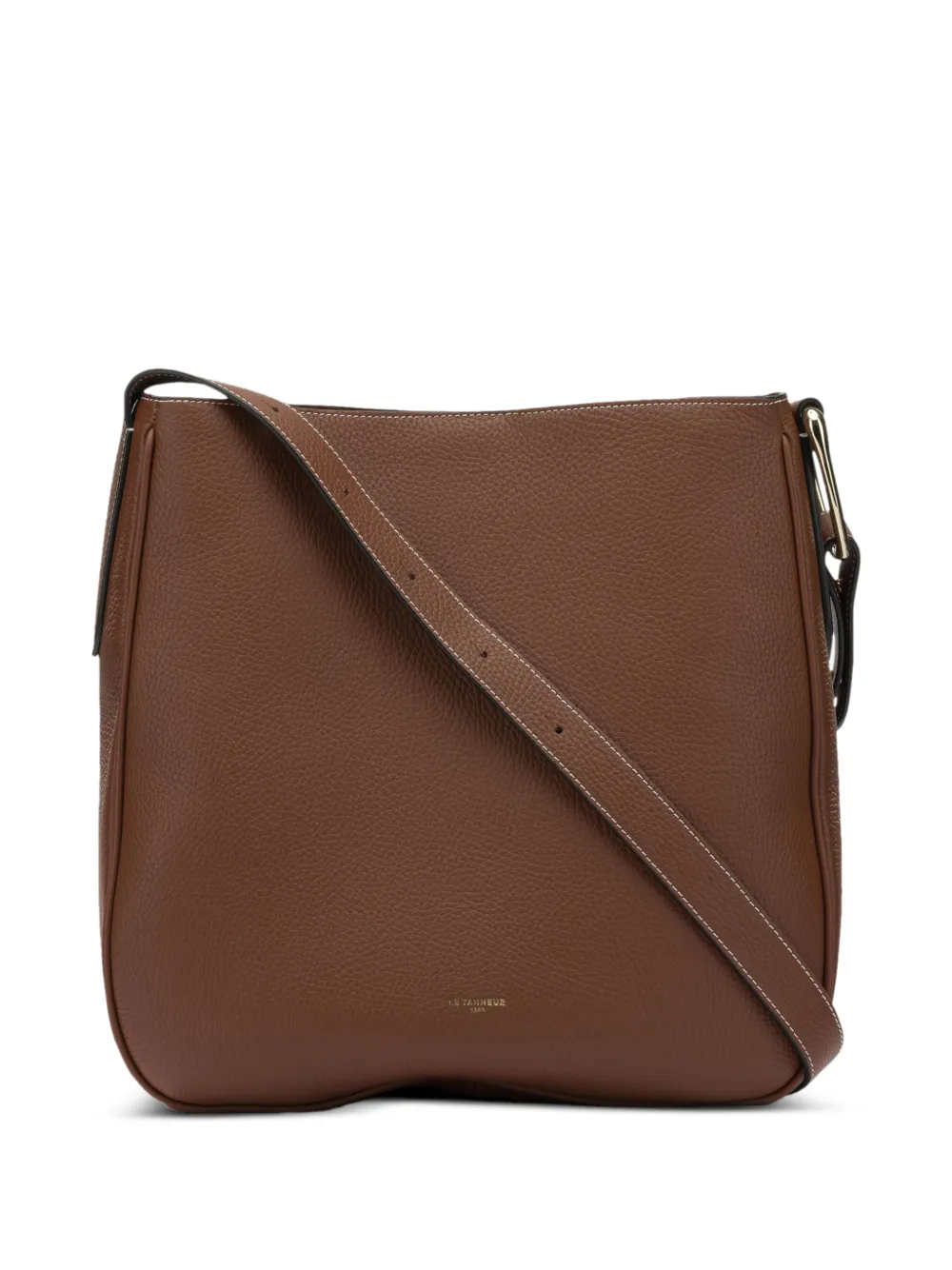 Le Tanneur large Madeleine shoulder bag - Marrone