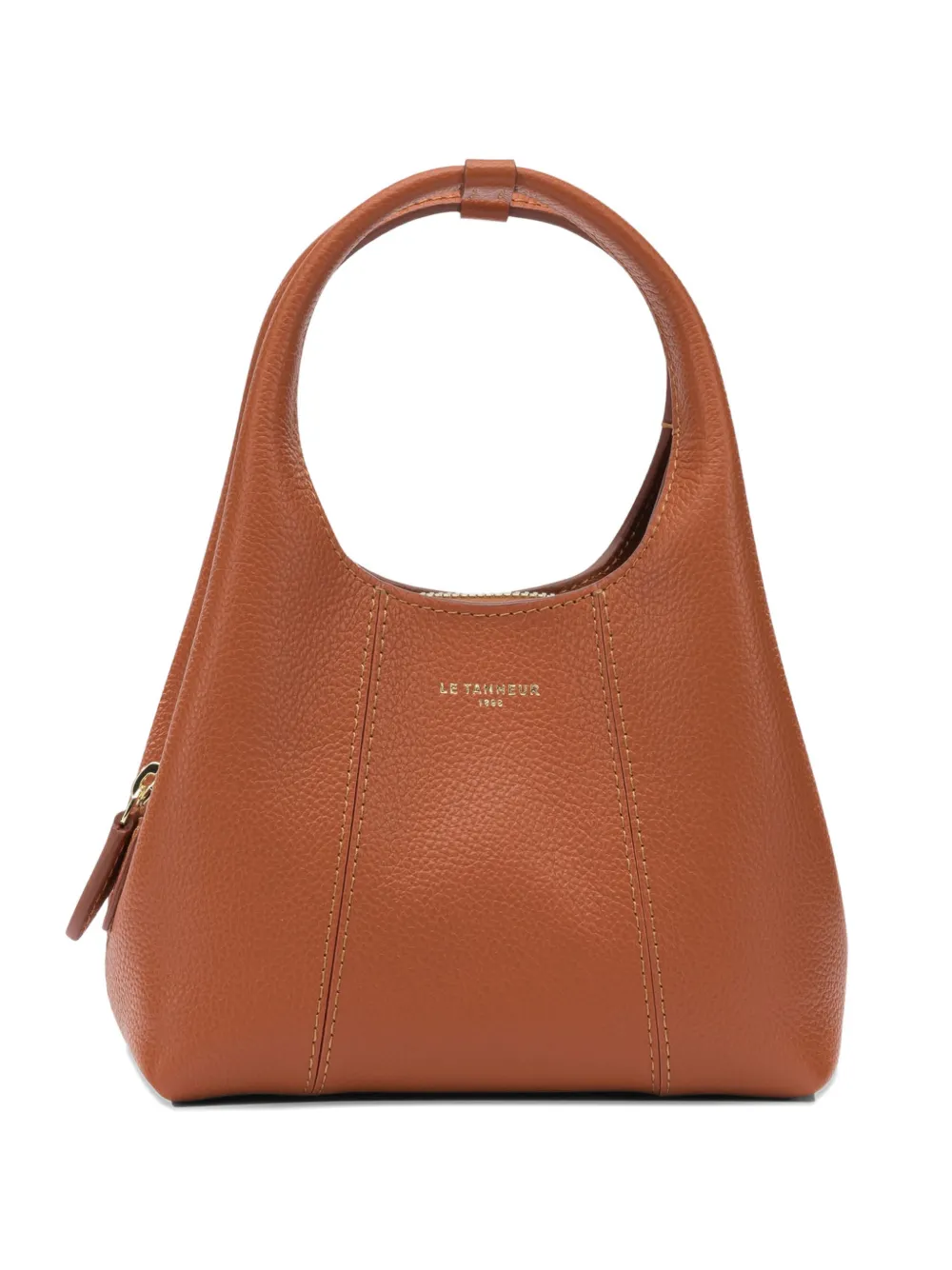 Le Tanneur Juliette grained-leather tote bag - Marrone