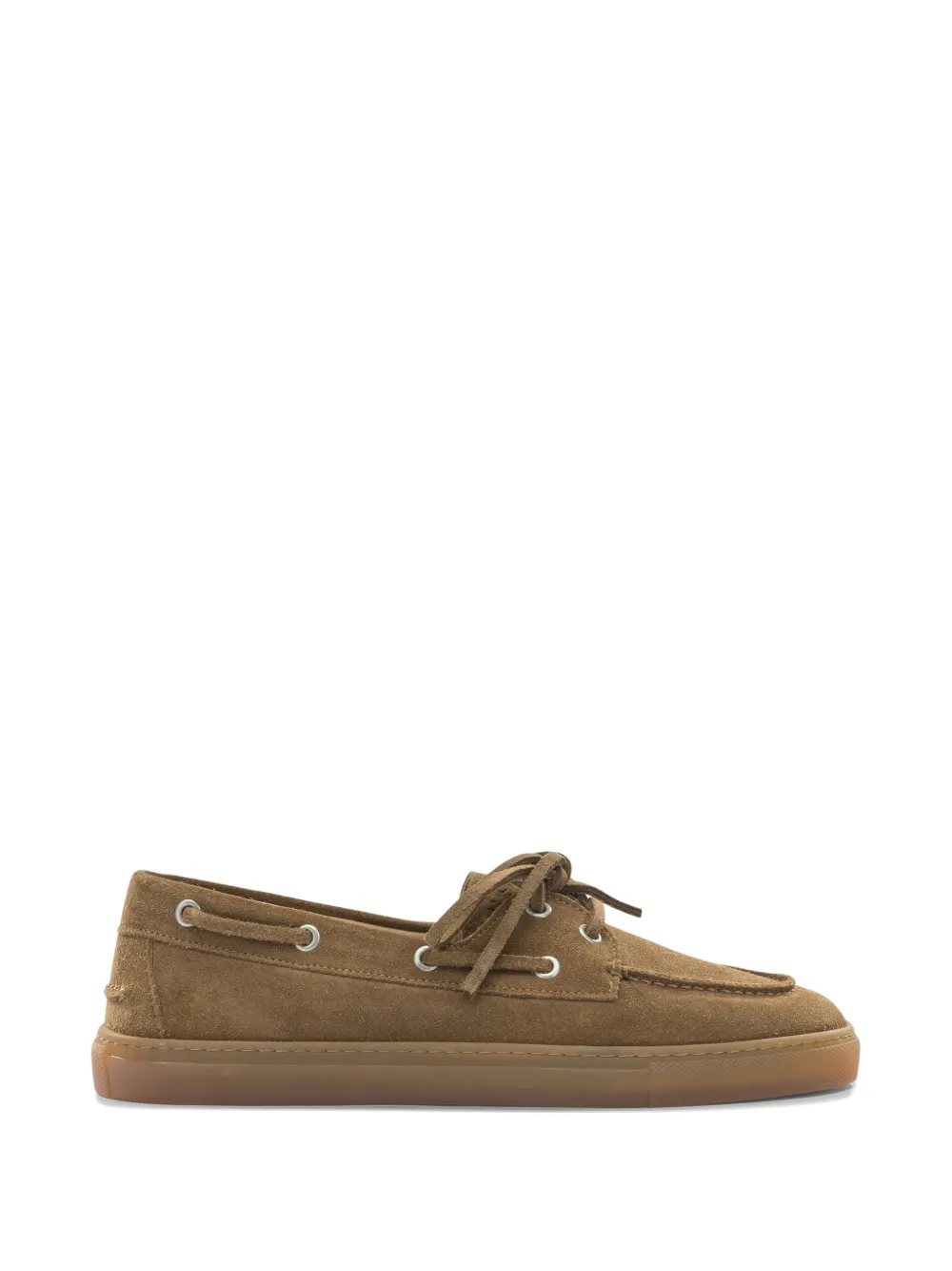 Copenhagen lace-up suede loafers - Marrone