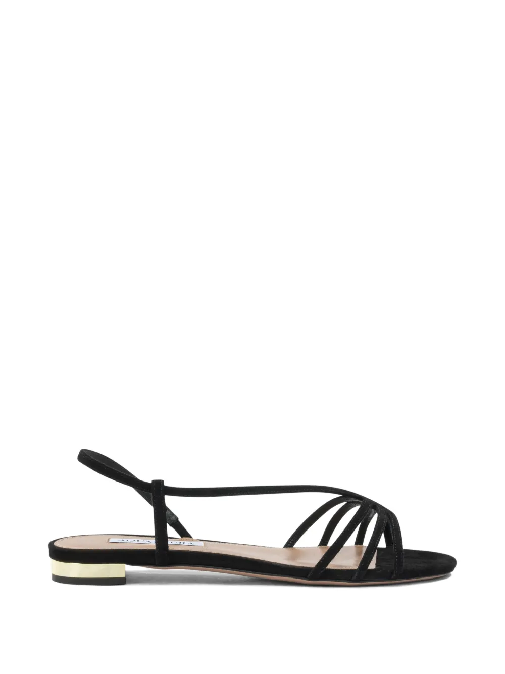 Aquazzura Talk To Me strappy suede sandals - Schwarz