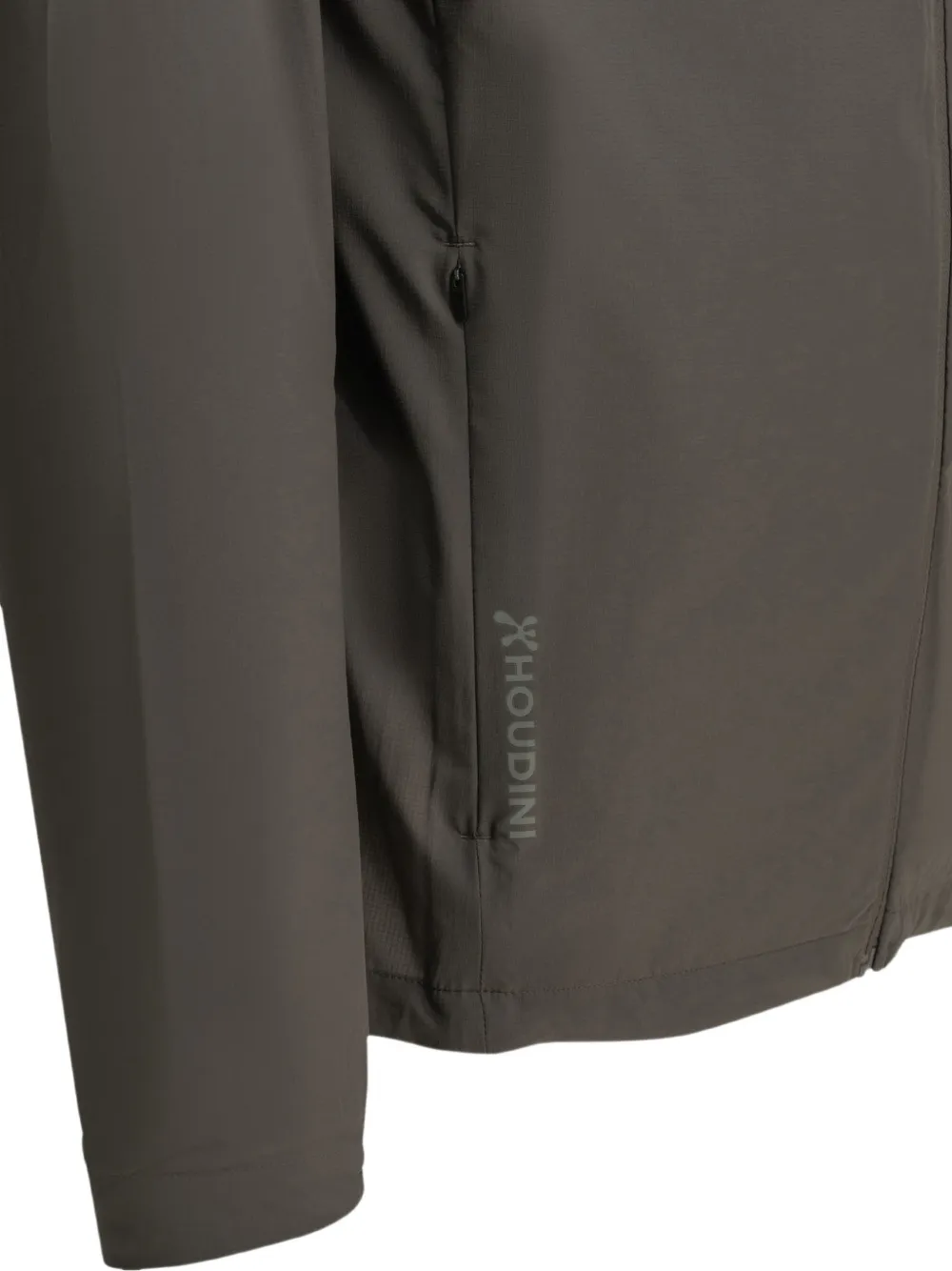 Houdini Sportswear Pace Trail jack met capuchon en rits Grijs