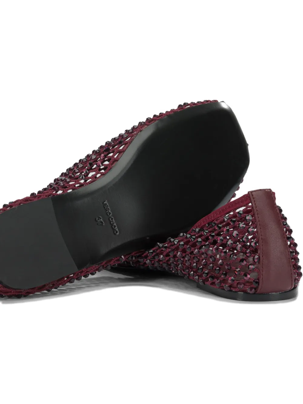 strategia shoes crystal-embellished ballet flats Rood