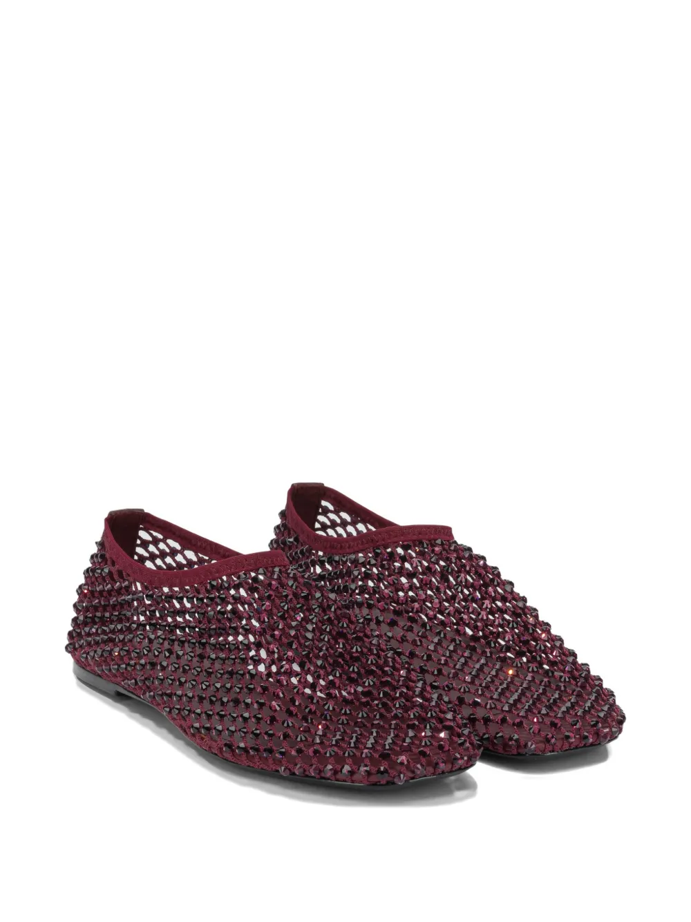 strategia shoes crystal-embellished ballet flats Rood