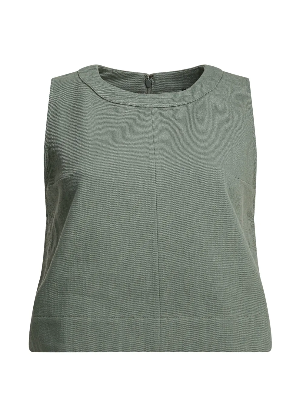 Soeur twill sleeveless top - Verde