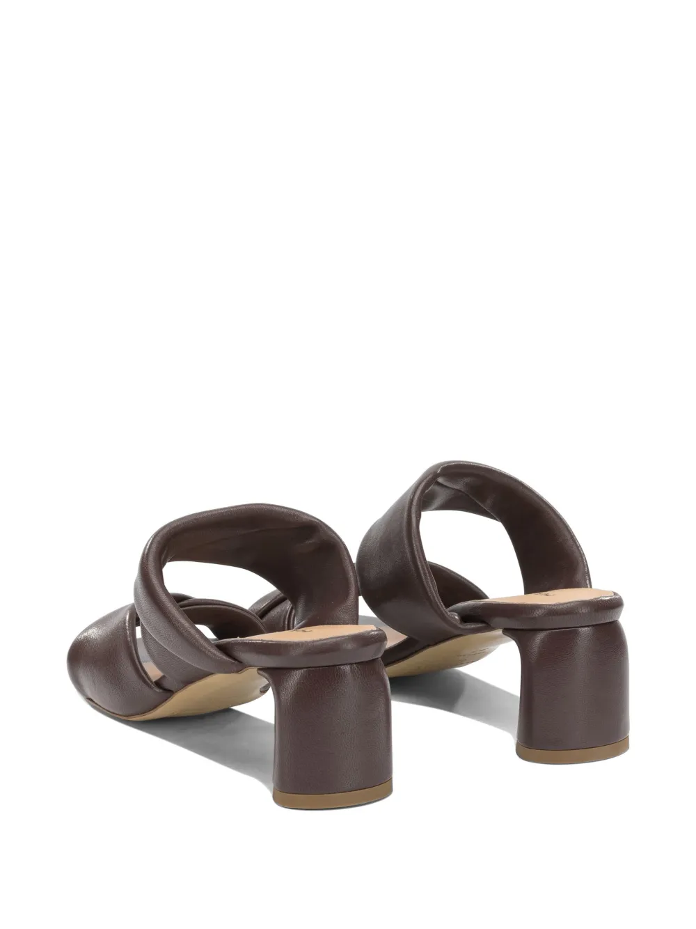 Halmanera Dally padded crossover-strap sandals Bruin